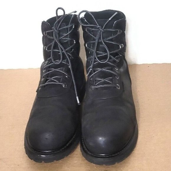 Wolverine Iron Ridge Black Steel Toe Work Boots Mens Size 10.5 Waterproof W08505 - Picture 5 of 12